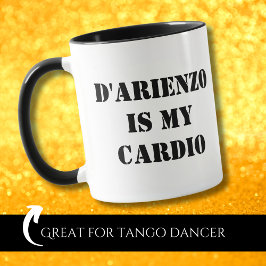 Caneca D'Arienzo é meu cardio engraçado Tanguero Tango Da