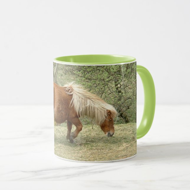 Caneca Dartmoor Horse, Inglaterra Tea/Café Mug (Frente Esquerda)