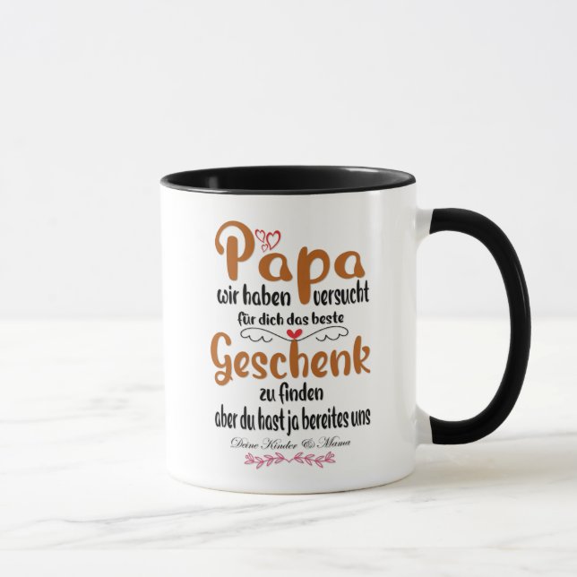 Caneca Das beste Geschenk für Papa (Direita)