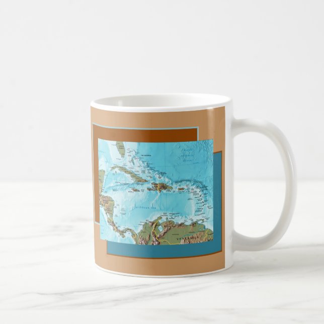 Caneca das caraíbas do mapa (Direita)