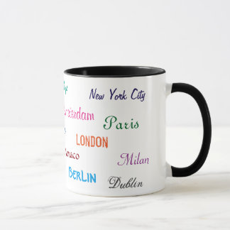 Caneca das cidades do mundo