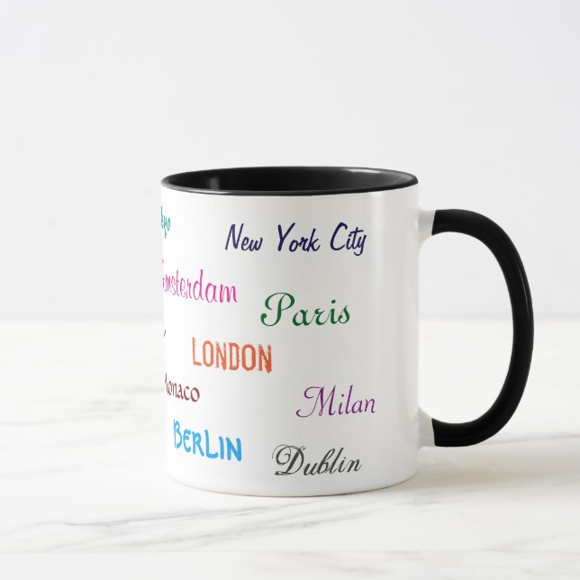 Caneca das cidades do mundo (Direita)
