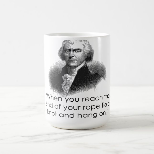 Caneca das citações da corda de Thomas Jefferson (Centro)