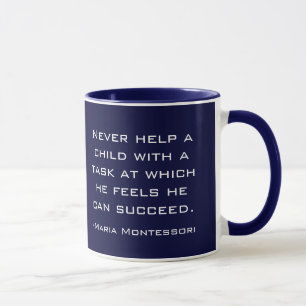 Caneca das citações de Maria Montessori