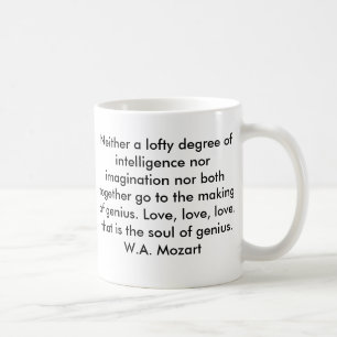 Caneca das citações de Mozart