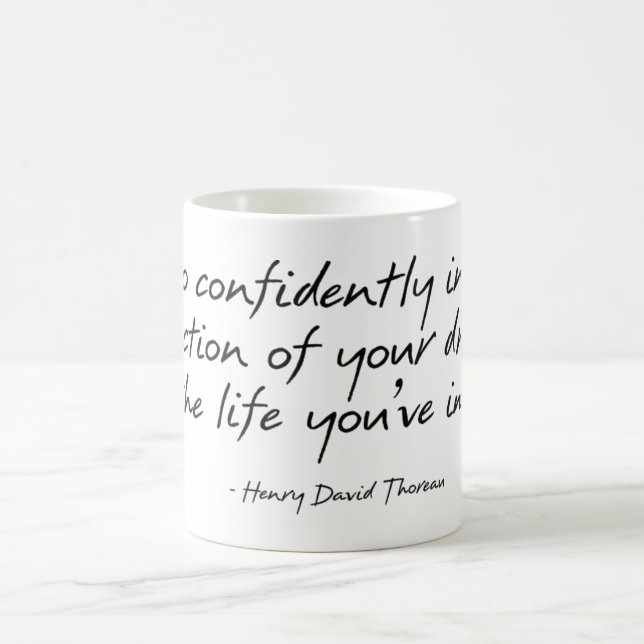 Caneca das citações de Thoreau (Centro)