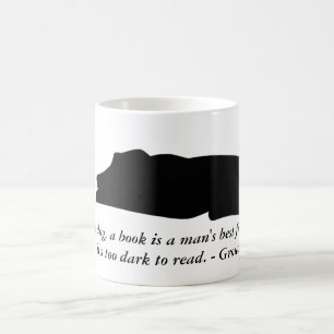 Caneca das citações do cão e do livro