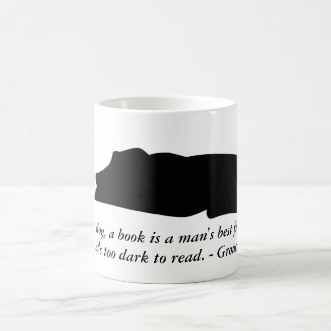 Caneca das citações do cão e do livro (Centro)