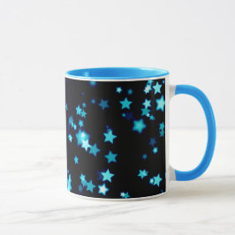 Caneca das estrelas azuis - costume seu estilo