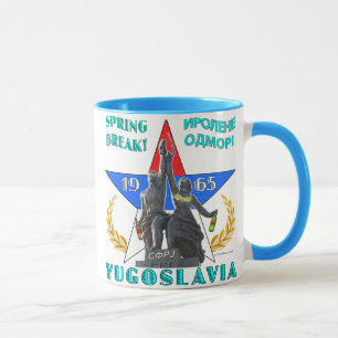 Caneca das férias da primavera 1965 de Jugoslávi