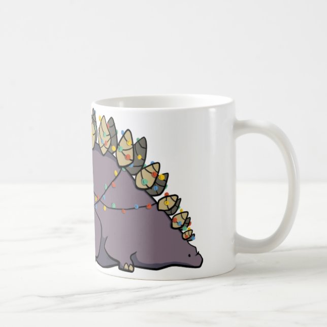 Caneca das luzes de Natal do Stegosaurus (Direita)