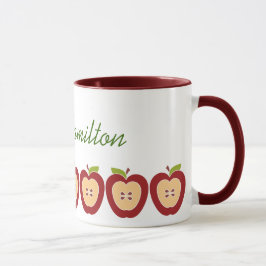 Caneca das maçãs do professor