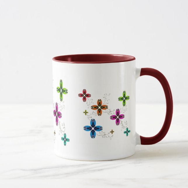 Caneca das margaridas da coruja (Direita)