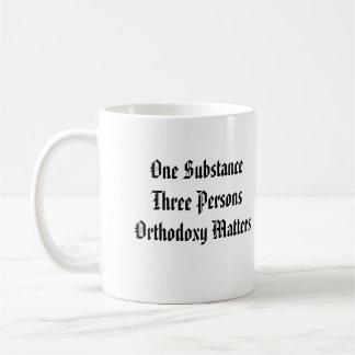 Caneca das matérias da ortodoxia de Athanasius