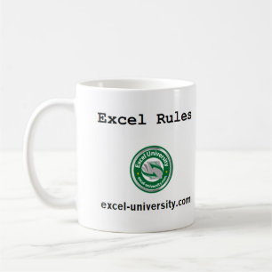 Caneca das regras de Excel