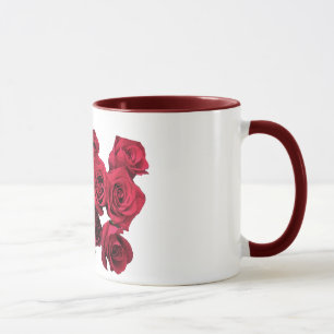 Caneca das rosas vermelhas