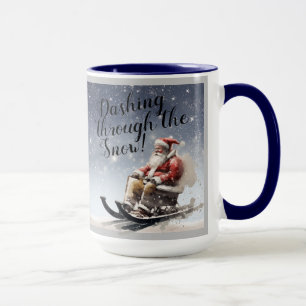 Caneca "Dashing through the Snow!" Café/Tea Mug