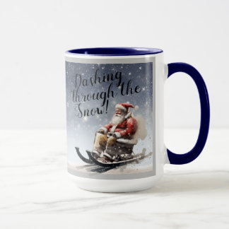 Caneca "Dashing through the Snow!" Café/Tea Mug