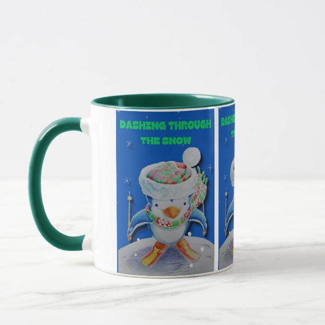 Caneca Dashing Through the Snow Children's Christmas Mug (Esquerda)