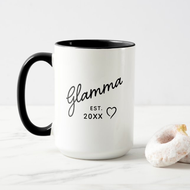 Caneca Data de Fundação Glamma Família Moderna (Com Donut)