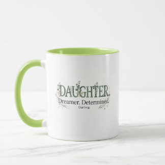 Caneca Daughter Dreamer Determined Darling 