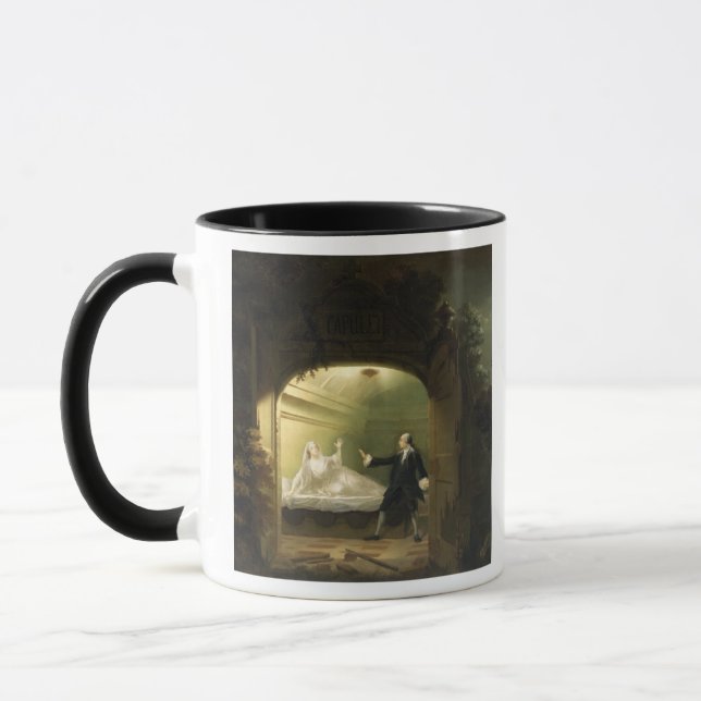 Caneca David Garrick (1717-79) e George Anne Bellamy ( (Esquerda)