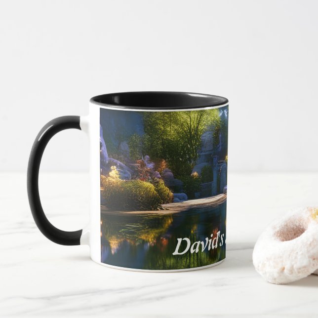 Caneca David's Morning Tea Personalizável (Com Donut)