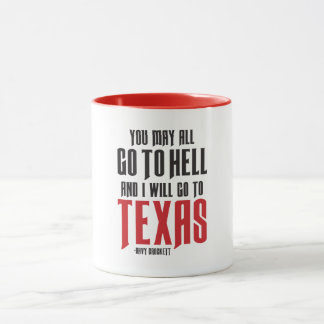 Caneca Davy Crockett Cotação Texas Café Mug