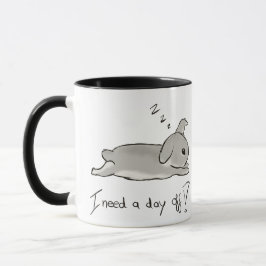 Caneca Day off bunny