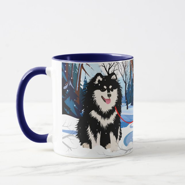 CANECA DE 11 OZ OVER THE RIVER Finnish Lapphund (Esquerda)