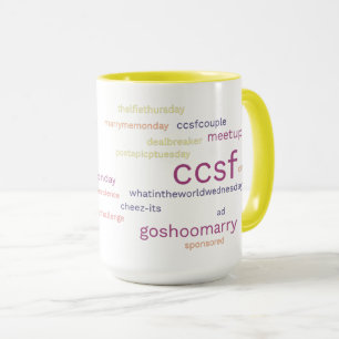 Caneca de 15-oz amarela CCSF