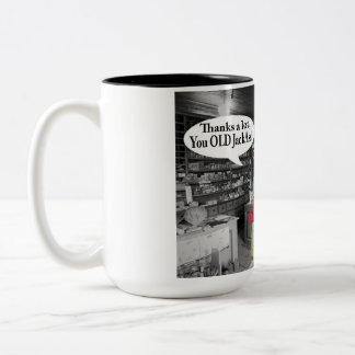 caneca de 2 tons de 15 oz. feliz aniversário vaca 