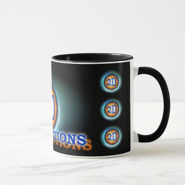 caneca de a2Dproduction com beira alaranjada (Direita)