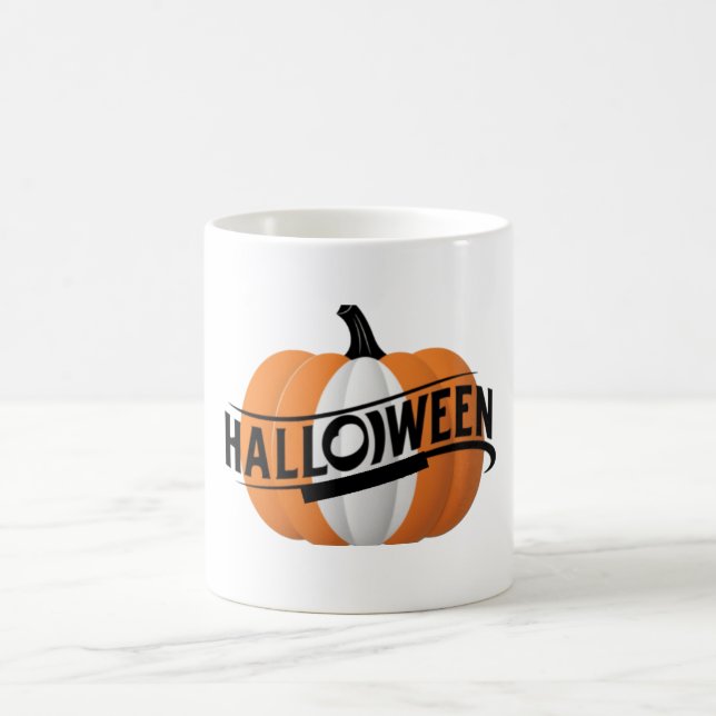 Caneca de Abóbora Assustada do Halloween (Centro)