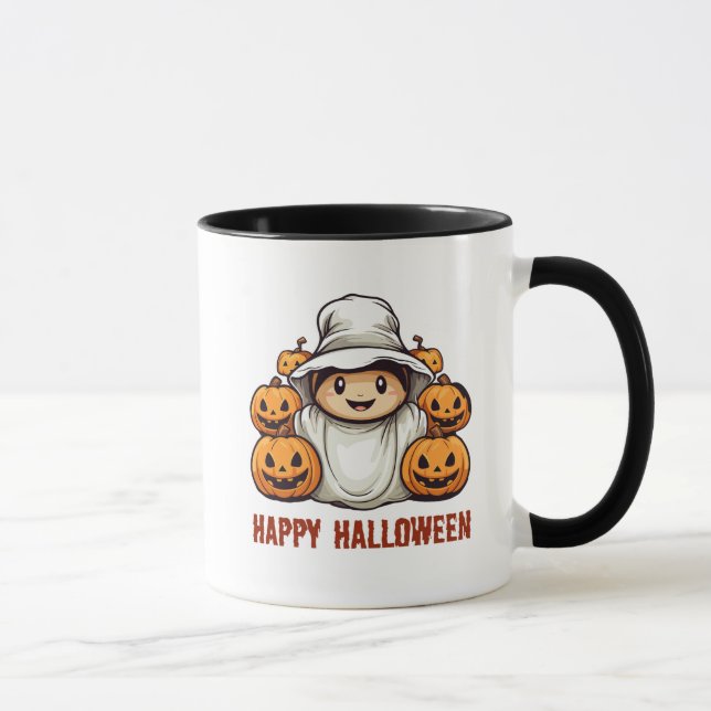 Caneca de Abóbora de Halloween (Direita)