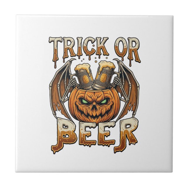 Caneca de Abobora de Halloween de Ossos de Asas Ce (Frente)