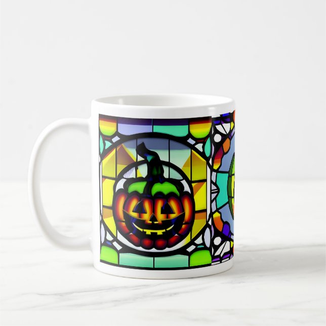 Caneca De Abóbora De Vidro Manchada (Esquerda)
