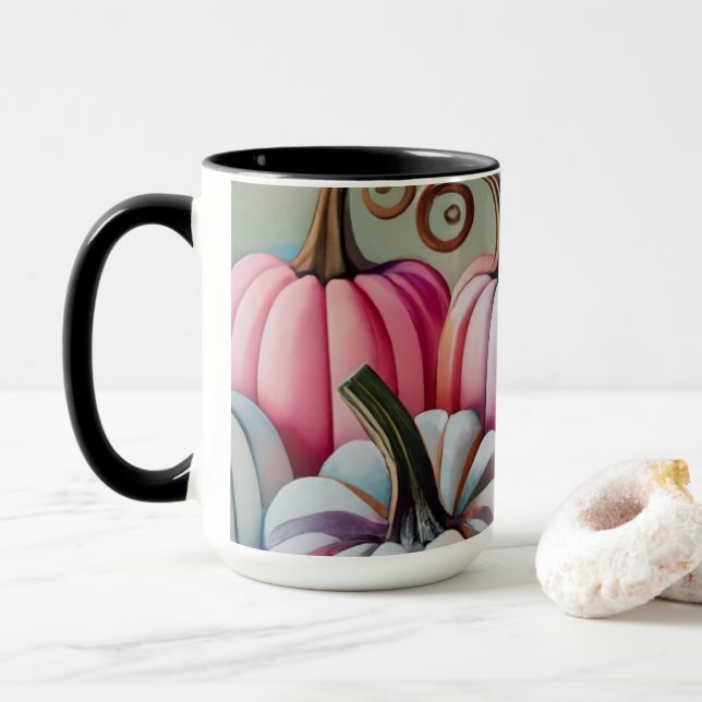 Caneca de abóbora espantosa (Com Donut)