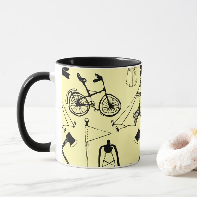 caneca de acampamento de vamos (Com Donut)