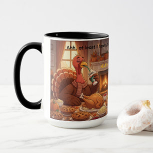 Caneca de Ação de Graças Pelo Menos Tenho Você