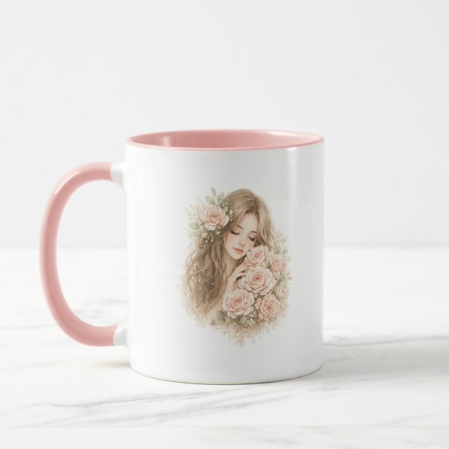 Caneca de Acento de Mulher Boho (Esquerda)