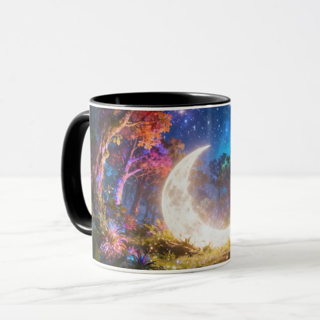 Caneca de Acento Floresta Fantasia ao Luar (Frente Esquerda)