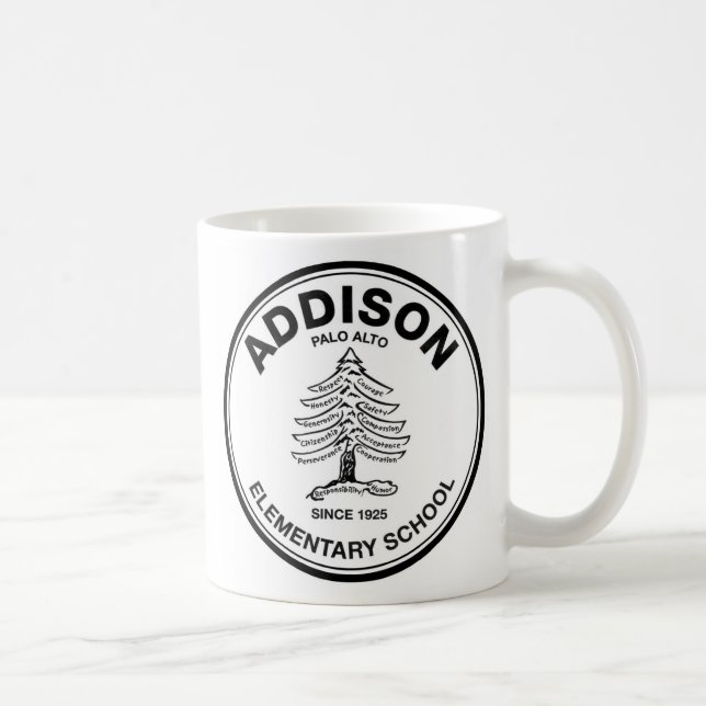 caneca de Addison do Preto-logotipo (Direita)