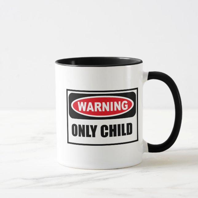 Caneca de advertência do FILHO ÚNICO (Direita)