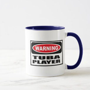 Caneca de advertência do JOGADOR da TUBA