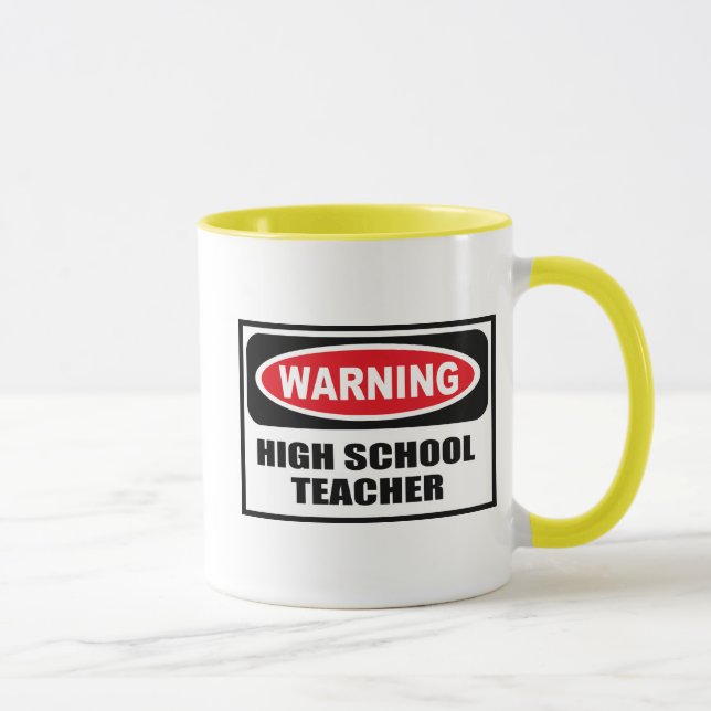 Caneca de advertência do PROFESSOR de SEGUNDO GRAU (Direita)
