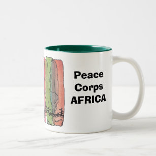 Caneca de África do corpo de paz