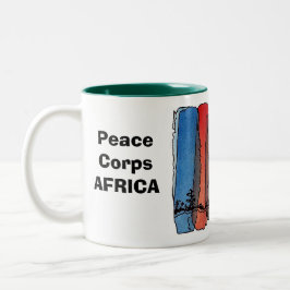 Caneca de África do corpo de paz