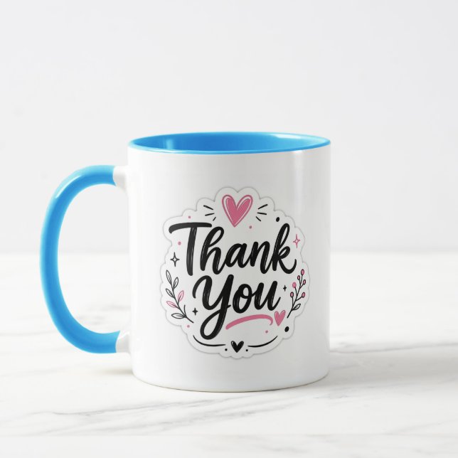 Caneca de Agradecimento Elegante | Belo Presente d (Esquerda)