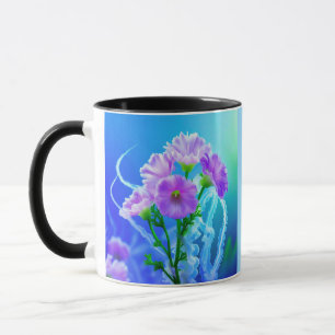 Caneca de Água-Viva Urtiga e Flores